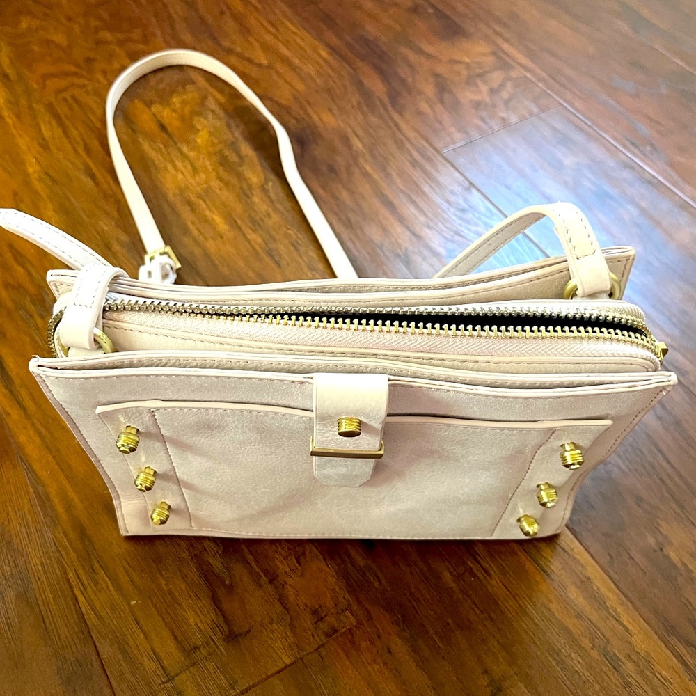 Botkier crossbody leather shoulder bag - pearl white color - new…and never used